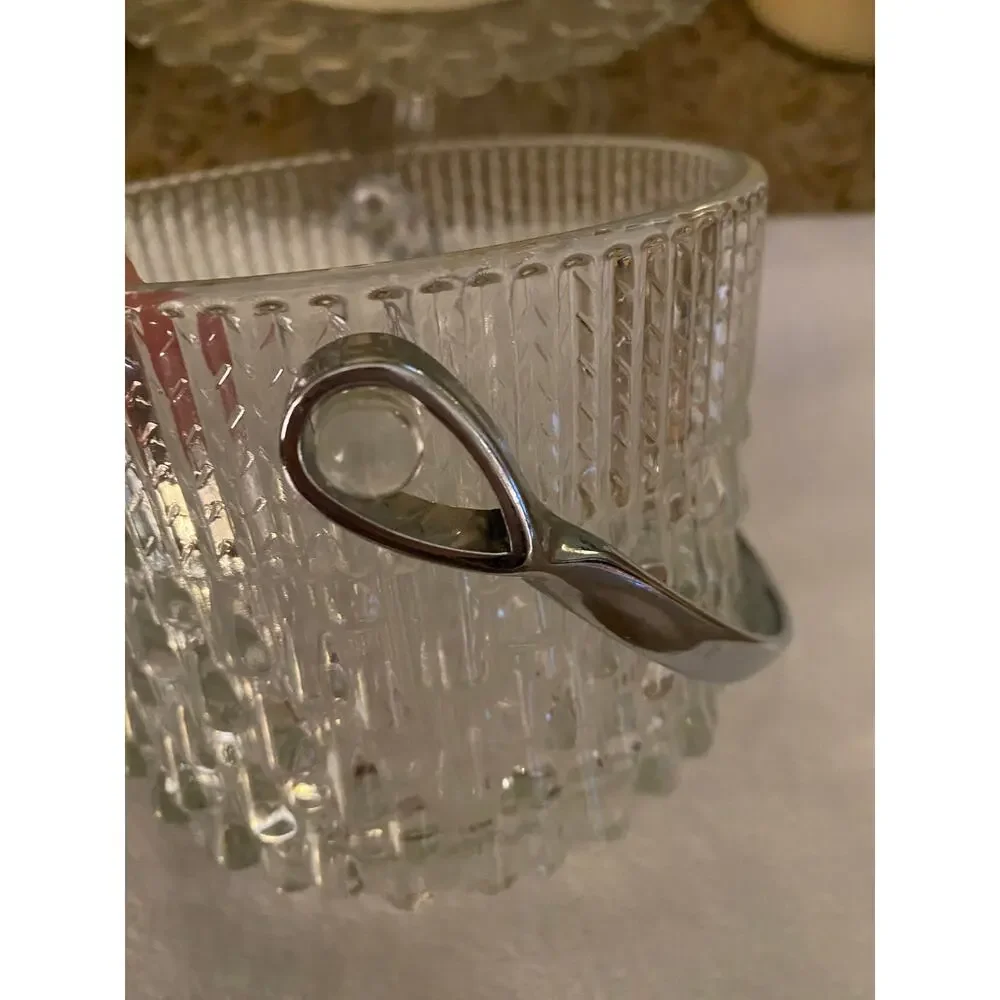 Vintage Teleflora France glass ice bucket